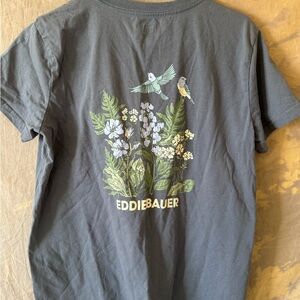 Eddie Bauer Charcoal Tee with Logo